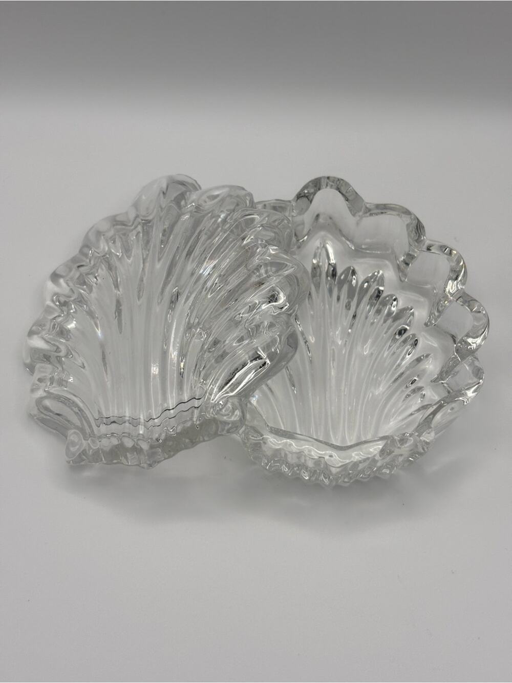 Vintage Sea Shell Shaped Trinket Box, Mermaid Jewelry Box
